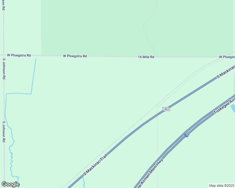 map of restaurants, bars, coffee shops, grocery stores, and more near 8489 West Ploegstra Road in Kinross Charter Township