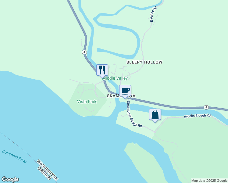 map of restaurants, bars, coffee shops, grocery stores, and more near in Skamokawa