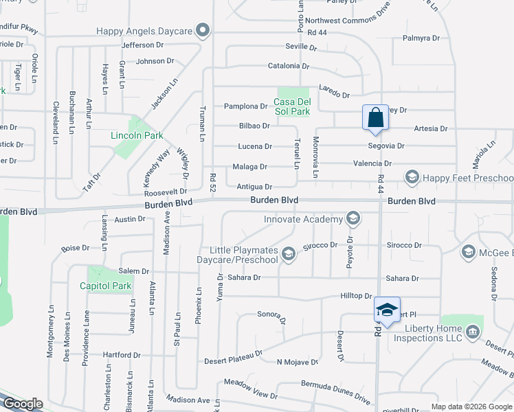 map of restaurants, bars, coffee shops, grocery stores, and more near 4911 N Sinai Dr in Pasco