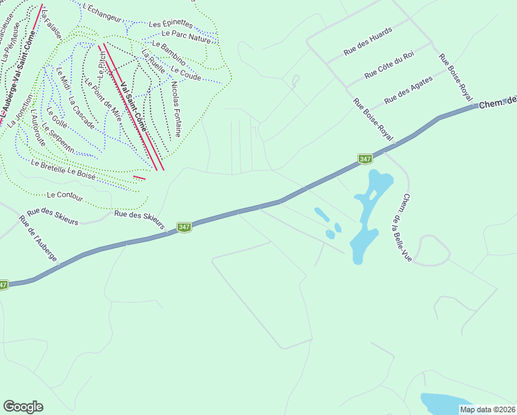 map of restaurants, bars, coffee shops, grocery stores, and more near in Notre-Dame-de-la-Merci