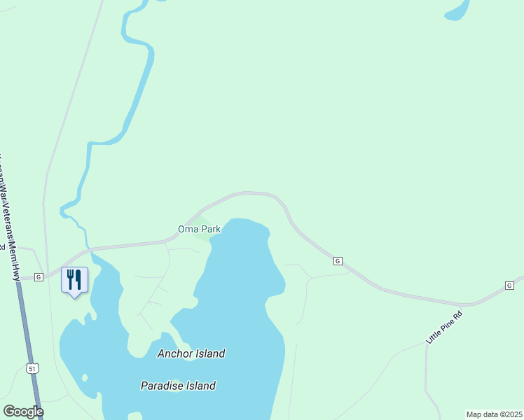 map of restaurants, bars, coffee shops, grocery stores, and more near 4097 County Highway G in Hurley