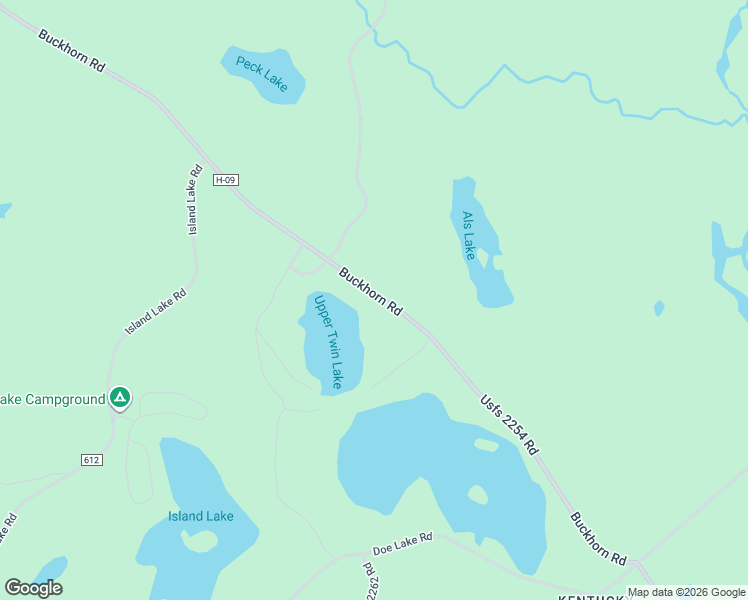 map of restaurants, bars, coffee shops, grocery stores, and more near N3265 Buckhorn Road in Alger County