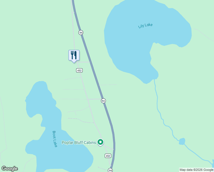 map of restaurants, bars, coffee shops, grocery stores, and more near Michigan 94 in Manistique