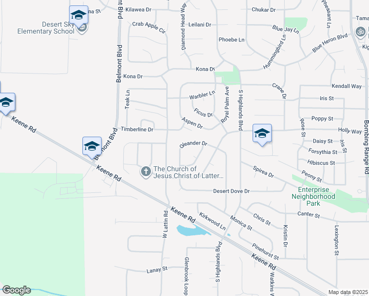 map of restaurants, bars, coffee shops, grocery stores, and more near 5711 Oleander Drive in West Richland