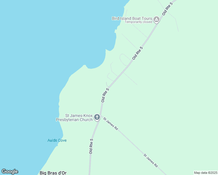 map of restaurants, bars, coffee shops, grocery stores, and more near Old Route 5 in Victoria County