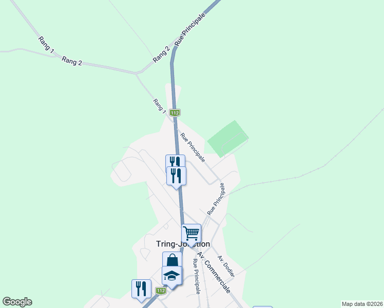 map of restaurants, bars, coffee shops, grocery stores, and more near 330 Rue Gagnon in Saint-Frã©Dã©Ric