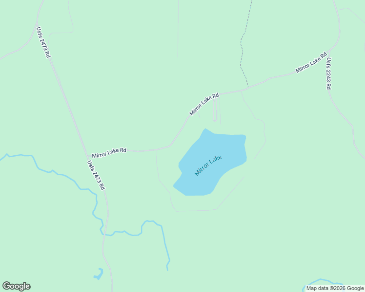 map of restaurants, bars, coffee shops, grocery stores, and more near Mirror Lake Road in Munising