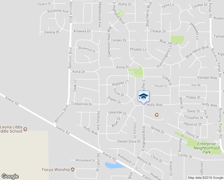 map of restaurants, bars, coffee shops, grocery stores, and more near 2618 Ficus Drive in West Richland
