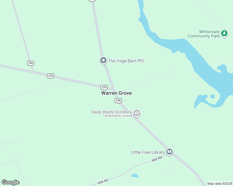 map of restaurants, bars, coffee shops, grocery stores, and more near in Warren Grove