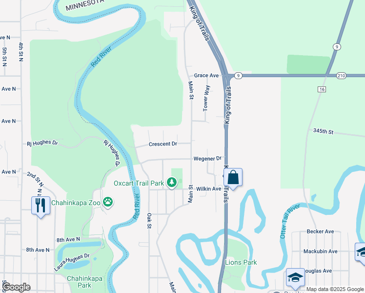 map of restaurants, bars, coffee shops, grocery stores, and more near 275 Crescent Drive in Breckenridge
