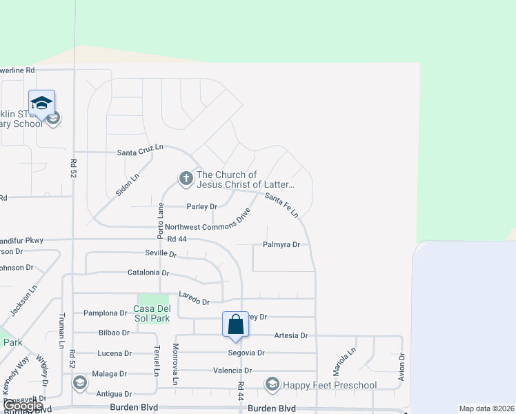 map of restaurants, bars, coffee shops, grocery stores, and more near 4306 Northwest Commons Drive in Pasco