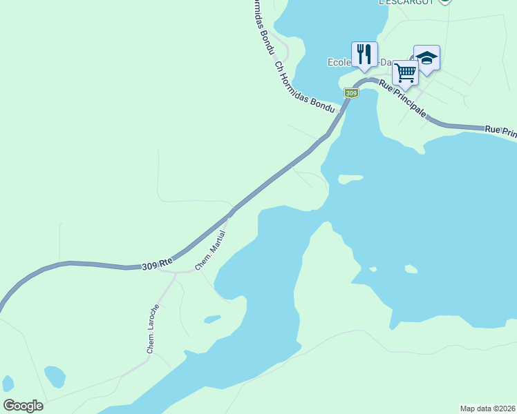 map of restaurants, bars, coffee shops, grocery stores, and more near 1017 Rue Principale in Notre-Dame-de-Pontmain