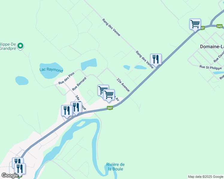map of restaurants, bars, coffee shops, grocery stores, and more near 50 24e Av in Saint-Cã´Me