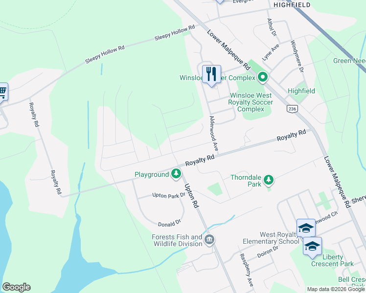 map of restaurants, bars, coffee shops, grocery stores, and more near in Charlottetown