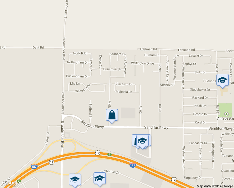 map of restaurants, bars, coffee shops, grocery stores, and more near 9408 Majestia Lane in Pasco