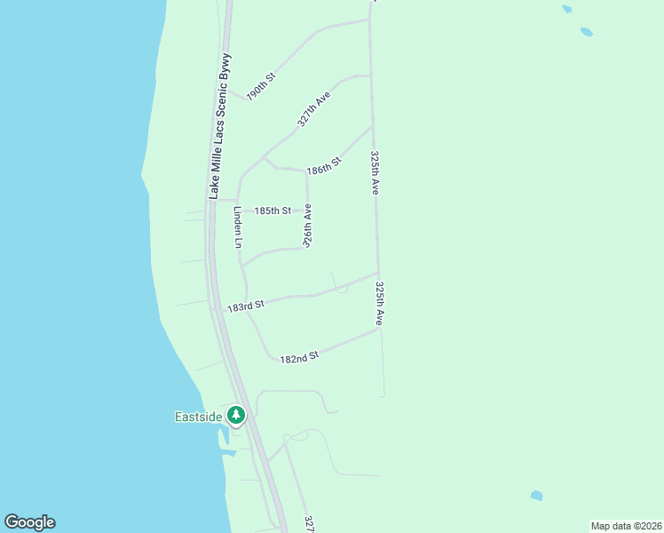 map of restaurants, bars, coffee shops, grocery stores, and more near 32582 183rd Street in Isle