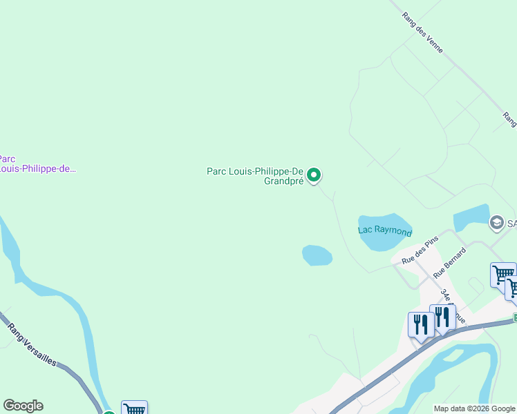 map of restaurants, bars, coffee shops, grocery stores, and more near in Saint-Côme