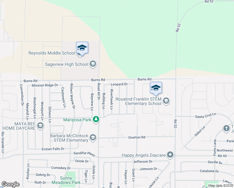 map of restaurants, bars, coffee shops, grocery stores, and more near 6206 Panther Lane in Pasco