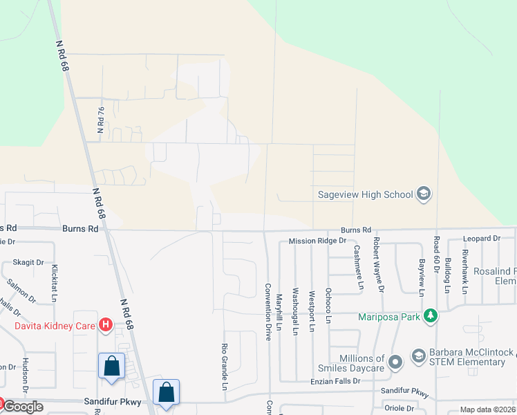 map of restaurants, bars, coffee shops, grocery stores, and more near 6821 Powerline Road in Pasco