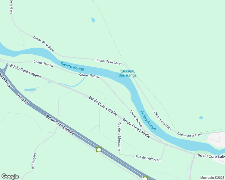map of restaurants, bars, coffee shops, grocery stores, and more near 830 Chemin Nantel in Labelle