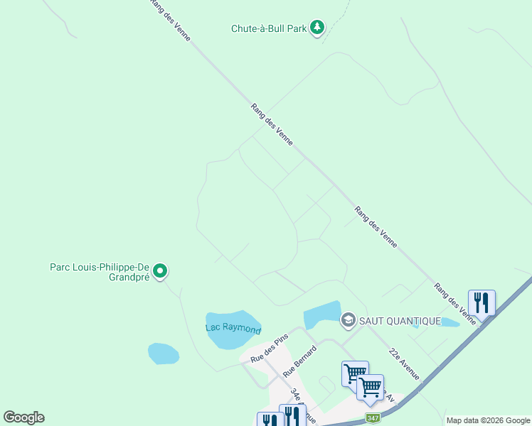 map of restaurants, bars, coffee shops, grocery stores, and more near 161 Rue Éliette in Saint-Cã´Me