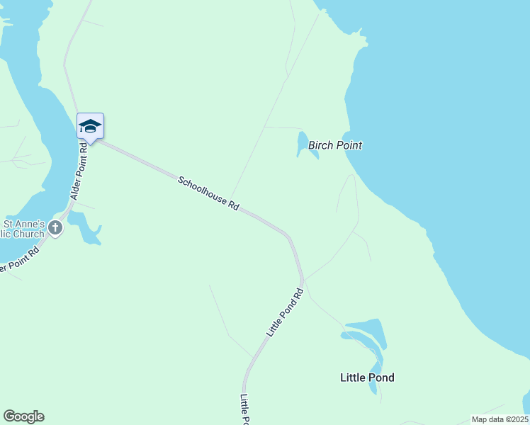 map of restaurants, bars, coffee shops, grocery stores, and more near 1312 Schoolhouse Road in Little Pond