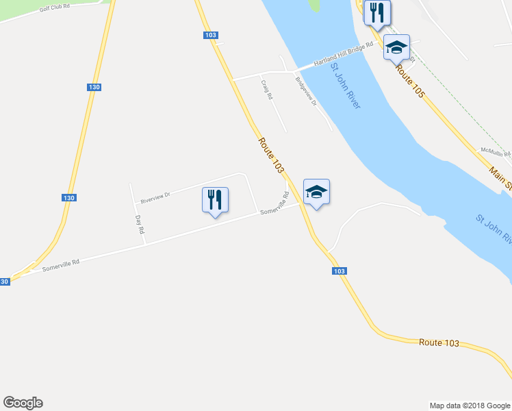 map of restaurants, bars, coffee shops, grocery stores, and more near 35 Riverview Drive in Somerville