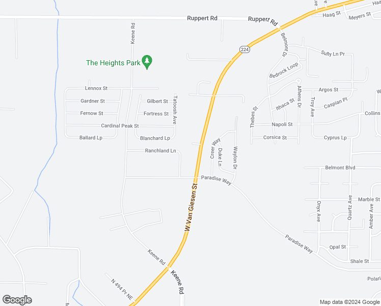 map of restaurants, bars, coffee shops, grocery stores, and more near 7820 W Van Giesen St in Benton City