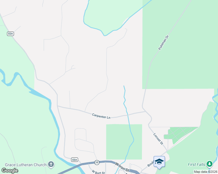 map of restaurants, bars, coffee shops, grocery stores, and more near Pond Lane in Gwinn