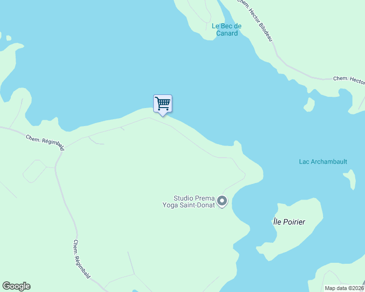 map of restaurants, bars, coffee shops, grocery stores, and more near 110 Chemin Coutu in Saint-Donat-de-Montcalm