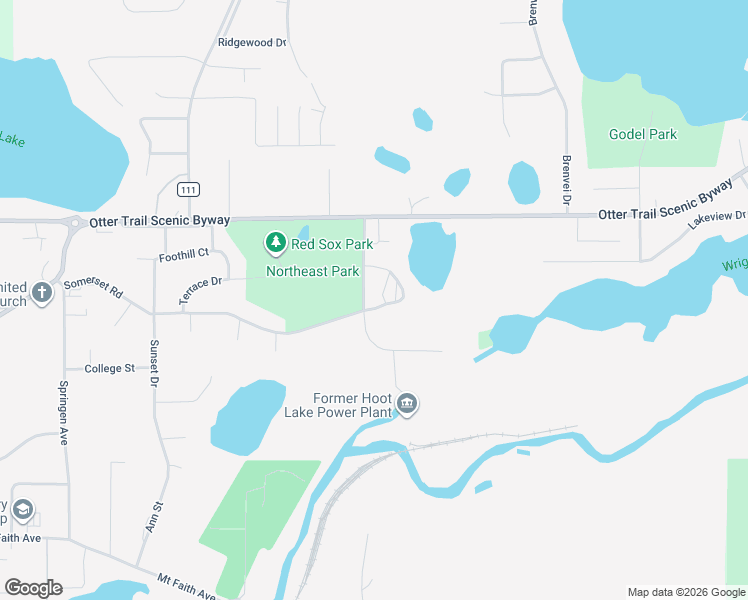 map of restaurants, bars, coffee shops, grocery stores, and more near 1110 Water Plant Road in Fergus Falls