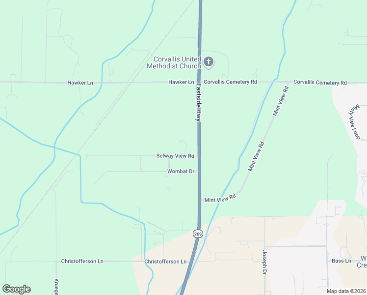 map of restaurants, bars, coffee shops, grocery stores, and more near 833 Eastside Highway in Corvallis