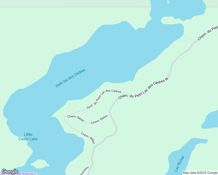 map of restaurants, bars, coffee shops, grocery stores, and more near 94 Sentier du Petit Lac des Cèdres in Messines