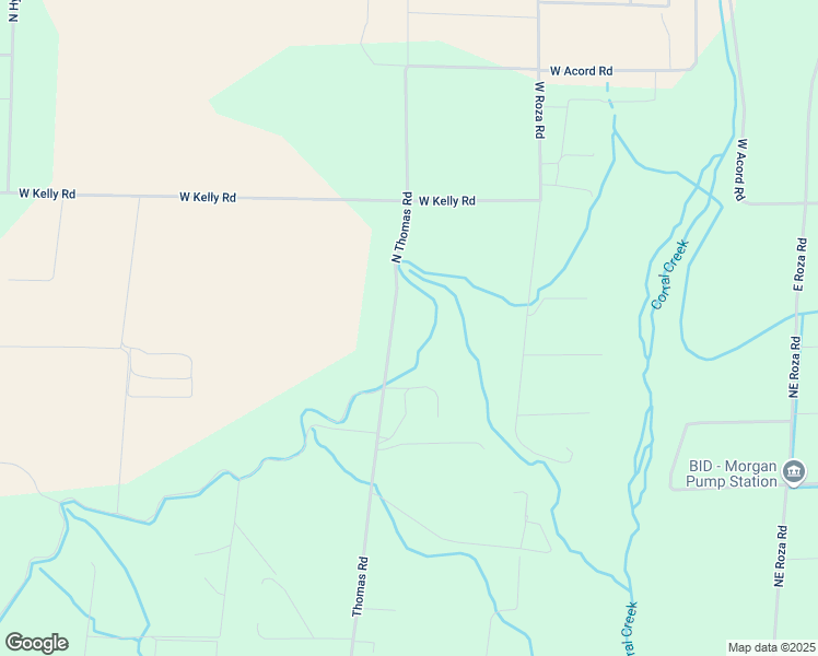 map of restaurants, bars, coffee shops, grocery stores, and more near 58505 North Thomas Road in Benton City