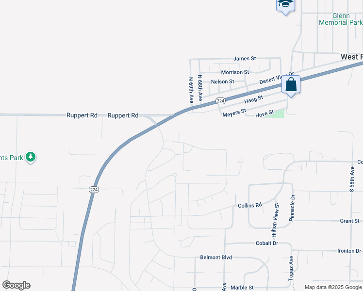 map of restaurants, bars, coffee shops, grocery stores, and more near 6630-6898 Sully Lane PR in West Richland