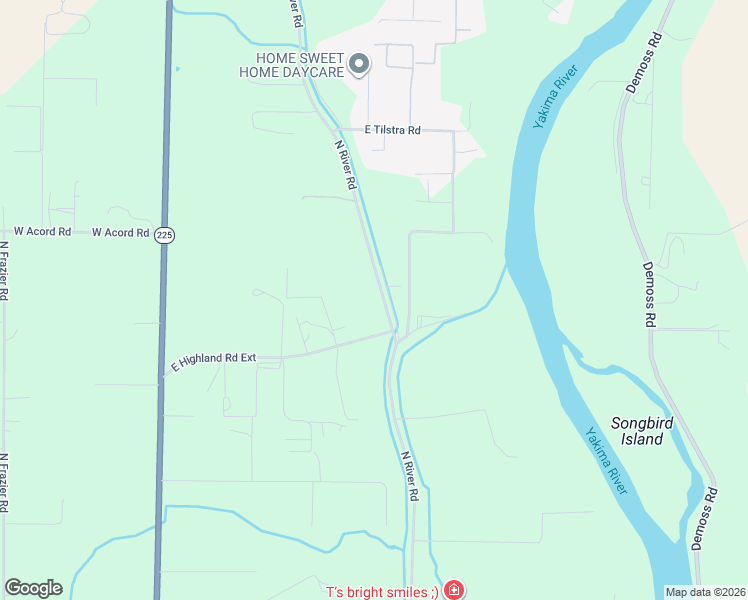 map of restaurants, bars, coffee shops, grocery stores, and more near 58615 N River Rd in Benton City