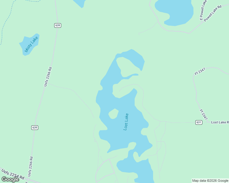 map of restaurants, bars, coffee shops, grocery stores, and more near E8847 Lost Lake Road in Alger County