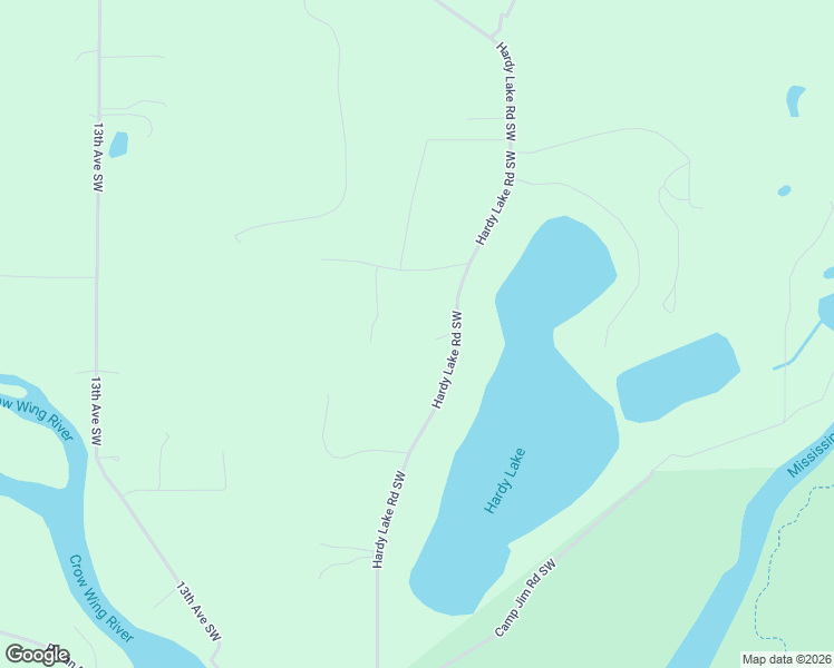 map of restaurants, bars, coffee shops, grocery stores, and more near 13913 Hardy Lake Road Southwest in Pillager