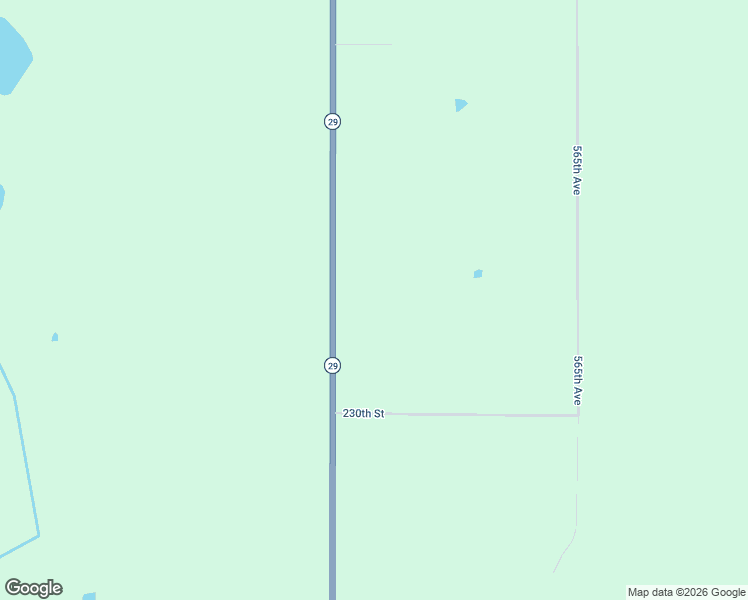 map of restaurants, bars, coffee shops, grocery stores, and more near 23304 Minnesota 29 in Henning