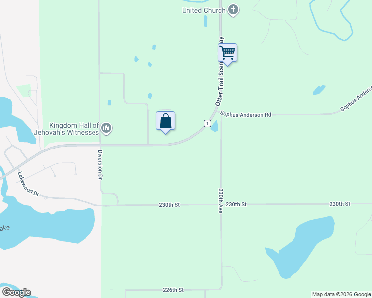 map of restaurants, bars, coffee shops, grocery stores, and more near 3286 East Fir Avenue in Fergus Falls