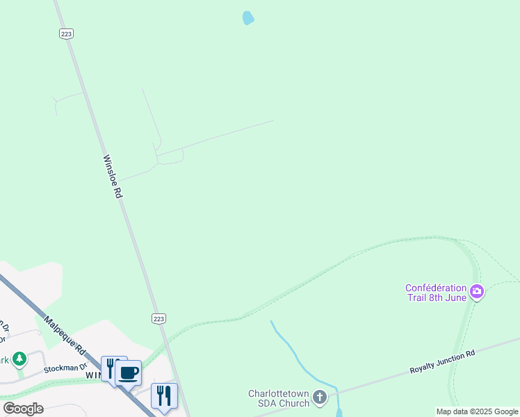 map of restaurants, bars, coffee shops, grocery stores, and more near in Winsloe South
