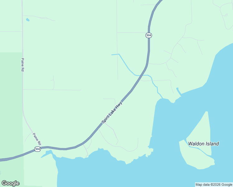 map of restaurants, bars, coffee shops, grocery stores, and more near 3412 Spirit Lake Highway in Silver Lake