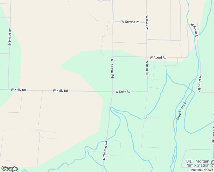 map of restaurants, bars, coffee shops, grocery stores, and more near 60304 North Thomas Road in Benton City