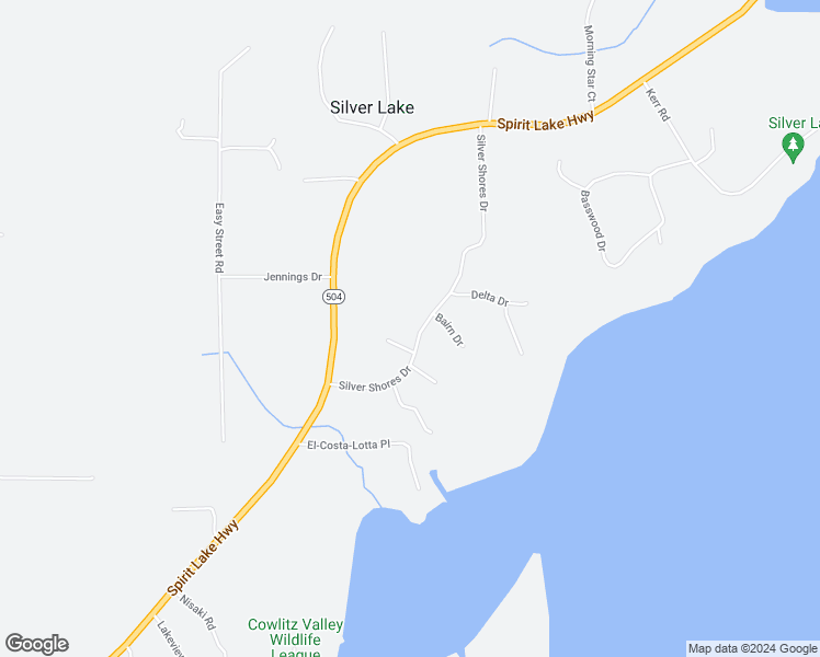 map of restaurants, bars, coffee shops, grocery stores, and more near 223 Silver Shores Drive in Silver Lake