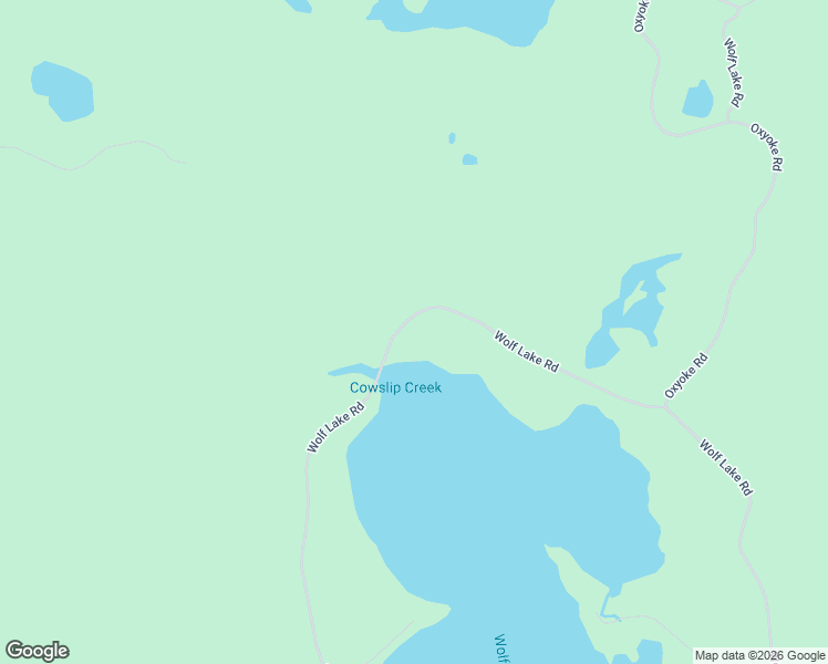 map of restaurants, bars, coffee shops, grocery stores, and more near 5800 Wolf Lake Road in Watersmeet