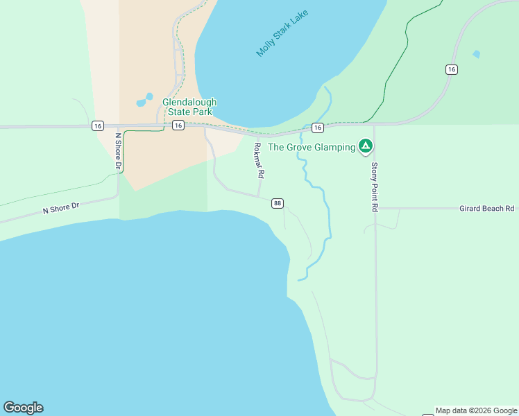 map of restaurants, bars, coffee shops, grocery stores, and more near 23769 Rokmar Road in Battle Lake