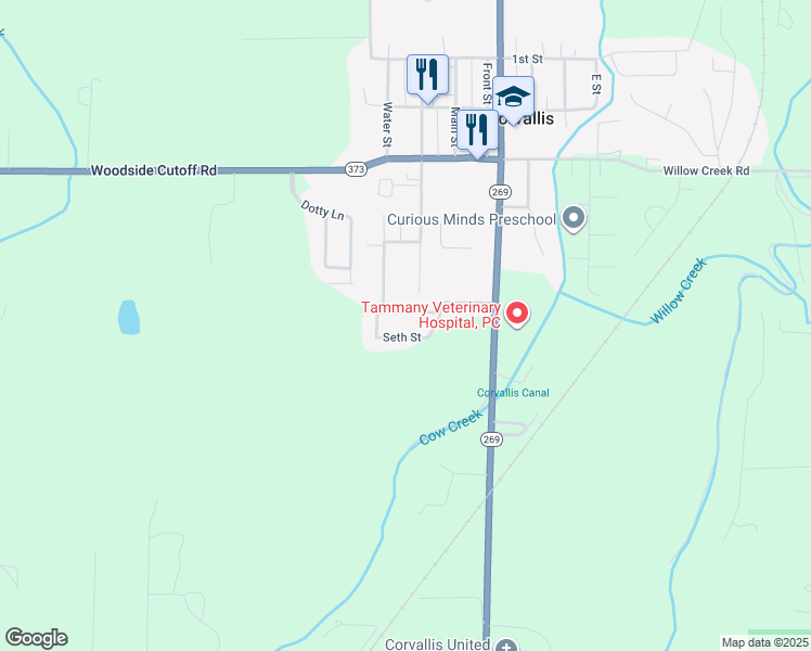 map of restaurants, bars, coffee shops, grocery stores, and more near 945 Market St in Corvallis