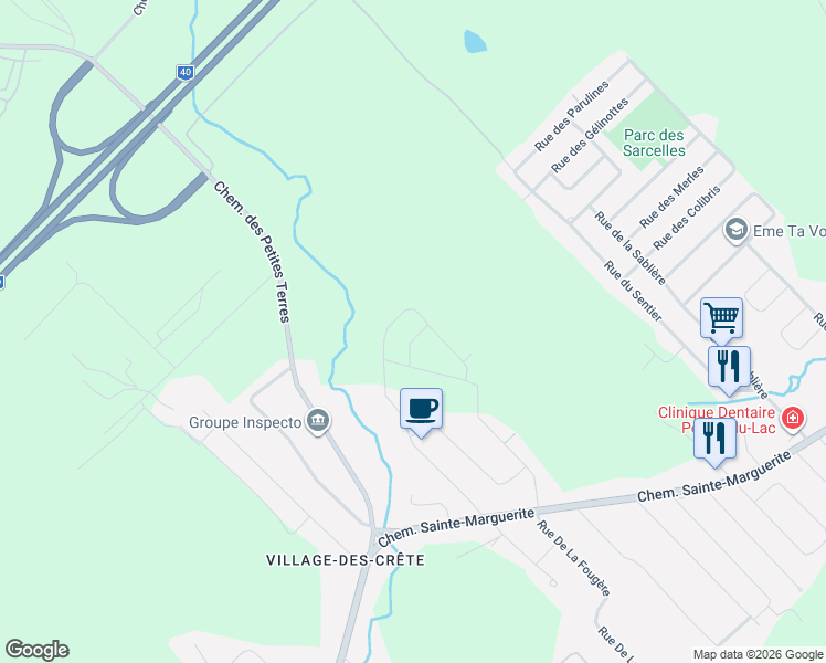 map of restaurants, bars, coffee shops, grocery stores, and more near 741 Rue des Bruants in Trois-Riviã¨Res