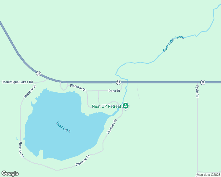 map of restaurants, bars, coffee shops, grocery stores, and more near 20584-20648 Dana Drive in McMillan