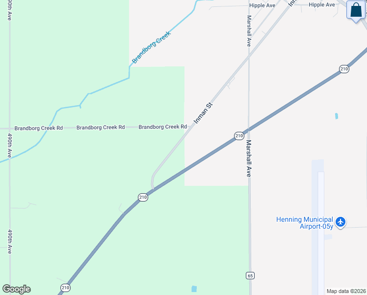 map of restaurants, bars, coffee shops, grocery stores, and more near 1020 Inman Street in Henning